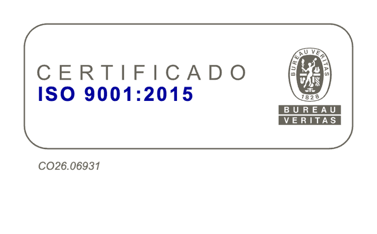 Logo de Certificación en Gestión de la Calidad ISO 9001 - 2015